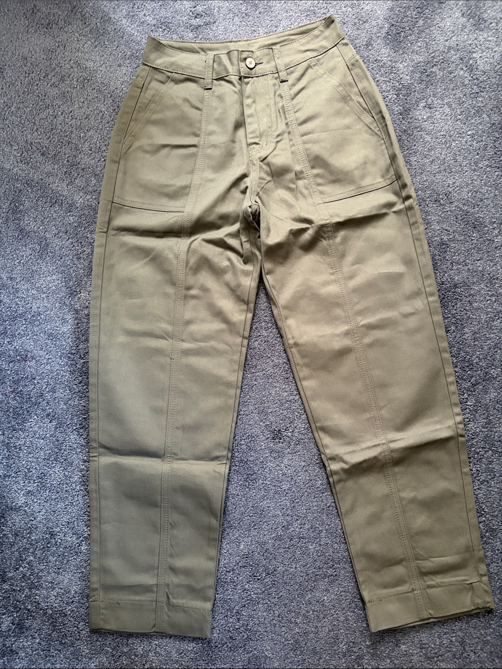 Women’s Olive Utility Style Pants, Size Small, No brand,